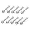WOONEKY 4sets Foosball Table Accessories Replacement Screws Nuts Fixing Hardware for Foosball Machines 10pcs*4 view 4