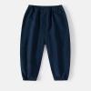 Toddler Boy Pants Little Boys Pull On Pants Baby Boys Active Cargo Jogger Pants Cotton Elastic Waist (Navy, 3-4 Years) view 4