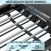 91.3" Pilates Reformer Foldable, TYRSEN Adjustable Pilates Machine, Springs and Cords Dual Resistance Customizable, Longer Smooth Rail, Jump Board, Full-Body Workout Equipment Home Use, Up to 400 lbs view 3