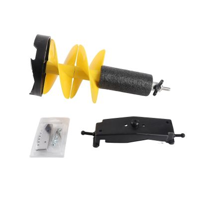 Garosa Electric Ice Auger 8-Inch Diameter 20-Inch Length Ice Drill Bit for Thin Ice Fishing Aluminum Alloy Carbide Tipped Winter Ice Breaking Tool