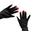 Zksbdxz Gloves,Japanese Women Funny Pattern Embroidery Gloves Winter Warm Thicken Faux Wool Cycling Driving Solid Color Mittens view 1