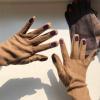 Zksbdxz Gloves,Japanese Women Funny Pattern Embroidery Gloves Winter Warm Thicken Faux Wool Cycling Driving Solid Color Mittens view 4