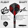 Winmau Darts Cypher 18g Barrel / 20g Full Weight Soft Tip 90% Tungsten Darts Set with Dart Flights and Dart Shafts (Stems) view 3