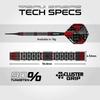 Winmau Darts Cypher 18g Barrel / 20g Full Weight Soft Tip 90% Tungsten Darts Set with Dart Flights and Dart Shafts (Stems) view 4