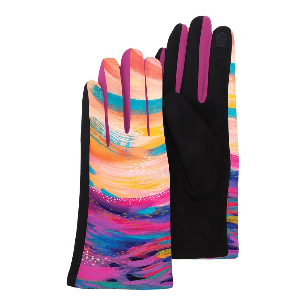 RainCaper Ettavee Brush 90 Womens Texting Gloves, Warm Touchscreen Gloves for All-Season Travel, Fashion, Museum & Dressy Wear, One Size