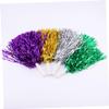WHAMVOX 9pcs Cheerleading Pom Poms Bow Portable Reusable Props for Sports Dance Team Spirit view 2