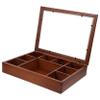 ROMISBABA Retro Jewelry Storage Box with Clear Lid Compact Display Case for Rocks Crystals and Jewelry Collection for Home Decor and Travel view 1
