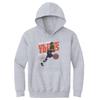 500 LEVEL Karl-Anthony Towns New York Knicks Youth Hoodie Sweatshirt - Karl-Anthony Towns New York Knicks Slant WHT (Gray, Medium) view 1