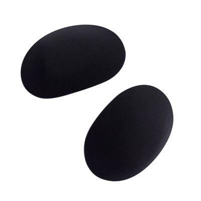 COSMEVIVI 1pair Detachable Shoulder Pads Self-adhesive Black Shoulder Enhancer for Women