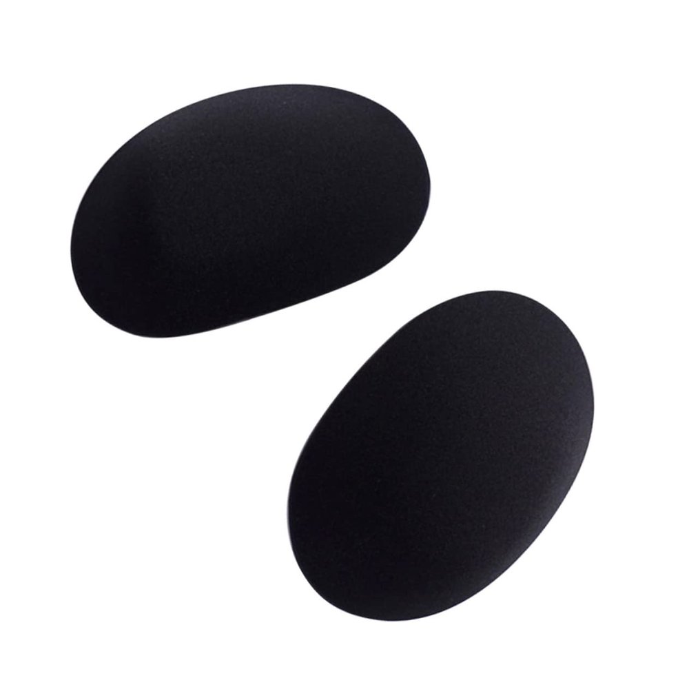 COSMEVIVI 1pair Detachable Shoulder Pads Self-adhesive Black Shoulder Enhancer for Women