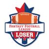 Magnet America This Fantasy Football Loser Sticker is 4.875" x 5.45" Made for Vehicles, Laptops, and Refrigerators view 1