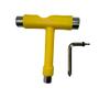 GHOST BOARDS Skate Tool All-In-One - Multi-Function Roller Skate Tool With T-Handle, Allen Key & Screwdriver for Easy Adjustments - Skate Key Fits Any Pocket- Skates Tools Youll Always Carry - Yellow view 1