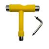 GHOST BOARDS Skate Tool All-In-One - Multi-Function Roller Skate Tool With T-Handle, Allen Key & Screwdriver for Easy Adjustments - Skate Key Fits Any Pocket- Skates Tools Youll Always Carry - Yellow view 4