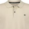Calvin Klein Boys' Short Sleeve Micro Pique Solid Polo, Button Closure, Soft & Comfortable, Oatmeal, 18-20 view 4