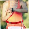 LALADEFIEE 2pcs Reflective Race Number Belt Running Belt for Marathon Lightweight Safety Gear Red and Pink for Runners and Athletes view 3