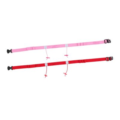 JEWEDECO 2pcs Race Belt Bib Holder for Lightweight Reflective Safety Waistband for Athletes