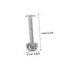 BRIGHTFUFU 15pcs Foosball Table Screws Nuts Kit Replacement Hardware for Foosball Table Fixation and Fastening view 2