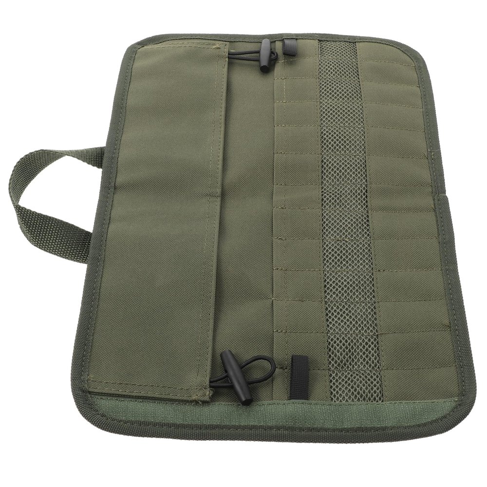BIUDECO Camping Cutlery Storage Bag Portable Organizer for Outdoor Picnic Bbq Pouch for Travel Hiking Fishing Green
