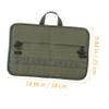 BIUDECO Camping Cutlery Storage Bag Portable Organizer for Outdoor Picnic Bbq Pouch for Travel Hiking Fishing Green view 2