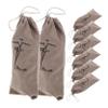 BESPORTBLE Ballet Bag Storage 8pcs Dance Shoe Bag Drawstring Flannel Dance Pouch Ballet Shoes Organizer Storage Portable view 1