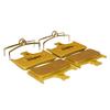 RPHXME 4 Pairs Bicycle Brake Pads/Fit for Hope Tech Evo V4 E4 Hydraulic Disc Brake, Gold Full Metal Bike Disc Brake Pads view 3