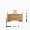 RPHXME Bicycle Metallic Sintered Brake Pads Bike Disc Brake Pads/Fit for Hope E4 Road Mountain Bicycle Disc Brake Pads(2 Pairs) view 2