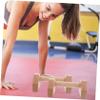 BRIGHTFUFU 2pcs Wooden Push-up Bars with Smooth Grip Durable Exercise Equipment for Workouts Lightweight and Portable Push-up Handles for Men and Women view 4