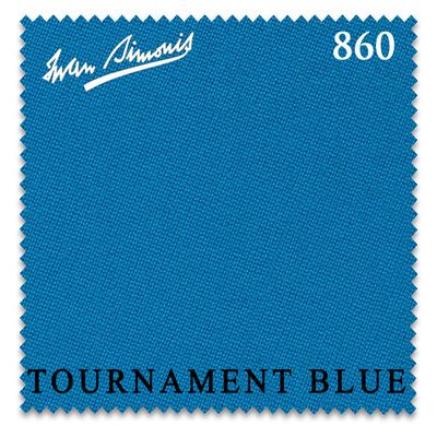 Simonis 860 Pool Billiard Table Cloth - Pre-Cut Rails - Authorized Dealer (Tournament Blue, 9 ft)