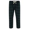 Bottoms Out Men's Plaid Flannel Open Bottom Pants, Small, Green/Blue view 1