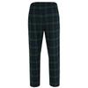 Bottoms Out Men's Plaid Flannel Open Bottom Pants, Small, Green/Blue view 2