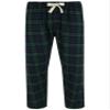 Bottoms Out Men's Plaid Flannel Open Bottom Pants, Small, Green/Blue view 3