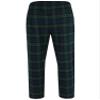 Bottoms Out Men's Plaid Flannel Open Bottom Pants, Small, Green/Blue view 4