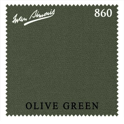 Simonis 860 Pool Billiard Table Cloth - Pre-Cut Rails - Authorized Dealer (Olive Green, 8 ft Oversized)