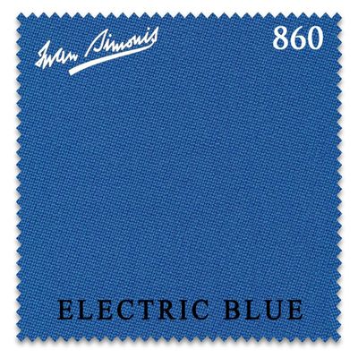 Simonis 860 Pool Billiard Table Cloth - Pre-Cut Rails - Authorized Dealer (Electric Blue, 8 ft)