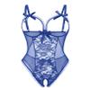 Avidlove Sexy Lingerie for Women One Piece Lace Babydoll Sleepwear Bodysuit Deep Blue Large view 1