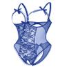 Avidlove Sexy Lingerie for Women One Piece Lace Babydoll Sleepwear Bodysuit Deep Blue Large view 2