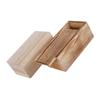 COSMEVIVI 2pcs Wooden Jewelry Collection Box Durable Souvenir Storage Case for Home Elegant Design Keepsake Container Classic Travel Jewelry Organizer Original Charcoal Burnt Finish view 1
