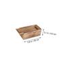 COSMEVIVI 2pcs Wooden Jewelry Collection Box Durable Souvenir Storage Case for Home Elegant Design Keepsake Container Classic Travel Jewelry Organizer Original Charcoal Burnt Finish view 2