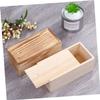 COSMEVIVI 2pcs Wooden Jewelry Collection Box Durable Souvenir Storage Case for Home Elegant Design Keepsake Container Classic Travel Jewelry Organizer Original Charcoal Burnt Finish view 3