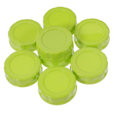 GLSTOY 8pcs Leak Replacement Caps for Bottles Sealing and Reusable Bottle Lids for Wide Mouth Storage for Fresh Preservation