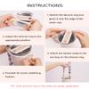 CH.yishi Handmade Stanley Cup Accessories Set Water Bottle Handle Strap, Stanley Cup 40oz & 30oz Tumbler Handle Strap with Daisy Pattern, White-Purple view 4