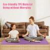 Yoga Mat Pilates Mat Exercise Fitness Mat TPE Non-Slip Anti -Tear Sweat Resistant (E) view 4