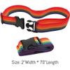 2PC Custom Embroidery Luggage Strap with Your Text/Name,Personalized Luggage Straps with Tag for Suitcases,Adjustable Suitcase Strap Belt for Secure Travel view 4