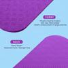Yoga Mat TPE Sport Mat 183X61cm Yoga Non-slip Acupressure Execise for Gym Floor with Position Line (Black) view 3