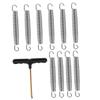 Toddmomy Galvanized Steel Wire Trampoline Spring Spring Waist Drum Tension for Trampoline view 1