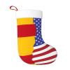 YYHWHJDE American Spain Flag Printing Christmas Decorative Stockings - Flannel Material, Soft, Light and Good to The Touch view 1
