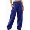 Women's Sweatpants Wide Leg Pants High Waisted Workout Active Joggers Cinch Bottom Track Pants Baggy Comfy Trousers view 2