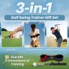 FODESAN Retractable Left-Handed Golf Swing Training Aid: Portable Grip Trainer with Click Feedback Sound  Ideal for Left-Handed Players, Indoor & Outdoor Use, Perfect for Beginners & Enthusiasts view 2