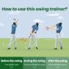 FODESAN Retractable Left-Handed Golf Swing Training Aid: Portable Grip Trainer with Click Feedback Sound  Ideal for Left-Handed Players, Indoor & Outdoor Use, Perfect for Beginners & Enthusiasts view 3