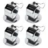 Metal Handheld Tallies Counter 4-Digit Number Count Clickers Counter Mechanical Counters Clickers Pitches Counter For Coaching view 1